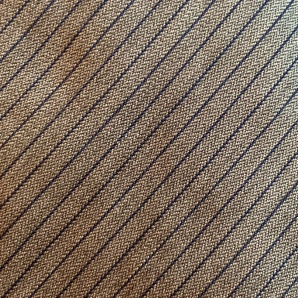 Balenciaga Gray & Navy Pinstripe Silk Tie
